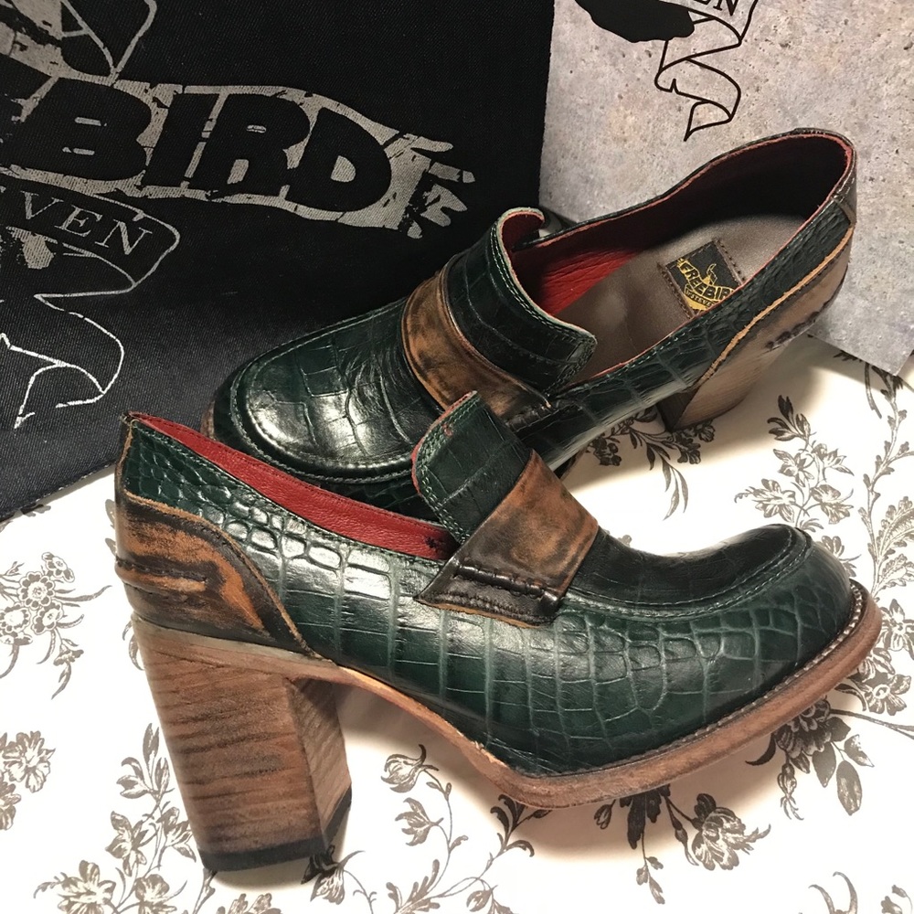 Freebird brand “Bellevue” booties/heeled loafers